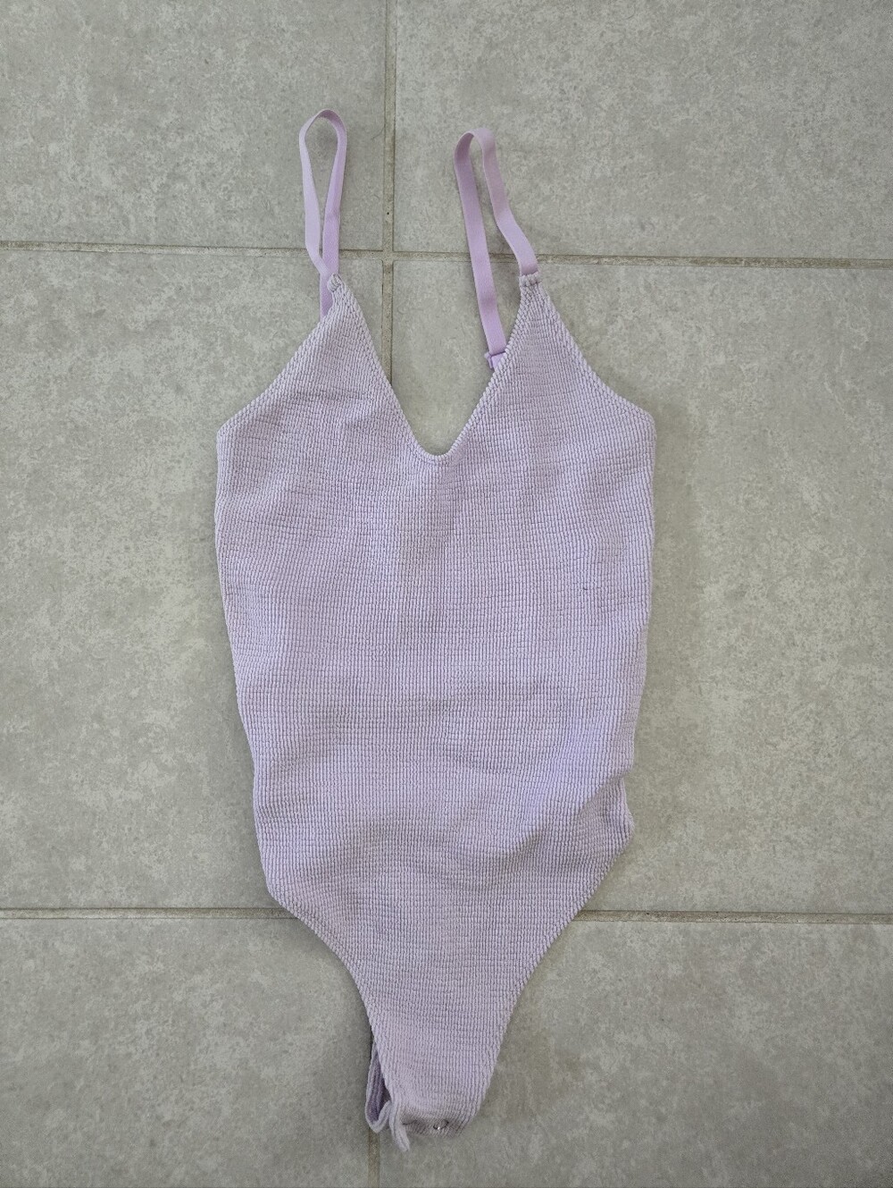 Free People Knit Bodysuit - Light Lavender